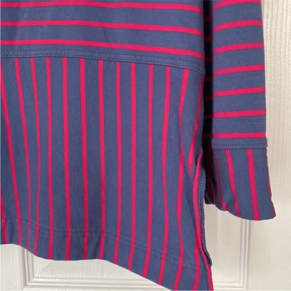 Melloday MELLODAY Women’s Top Striped Cotton Hooded Sweatshirt Hoodie size Large - Picture 5 of 12